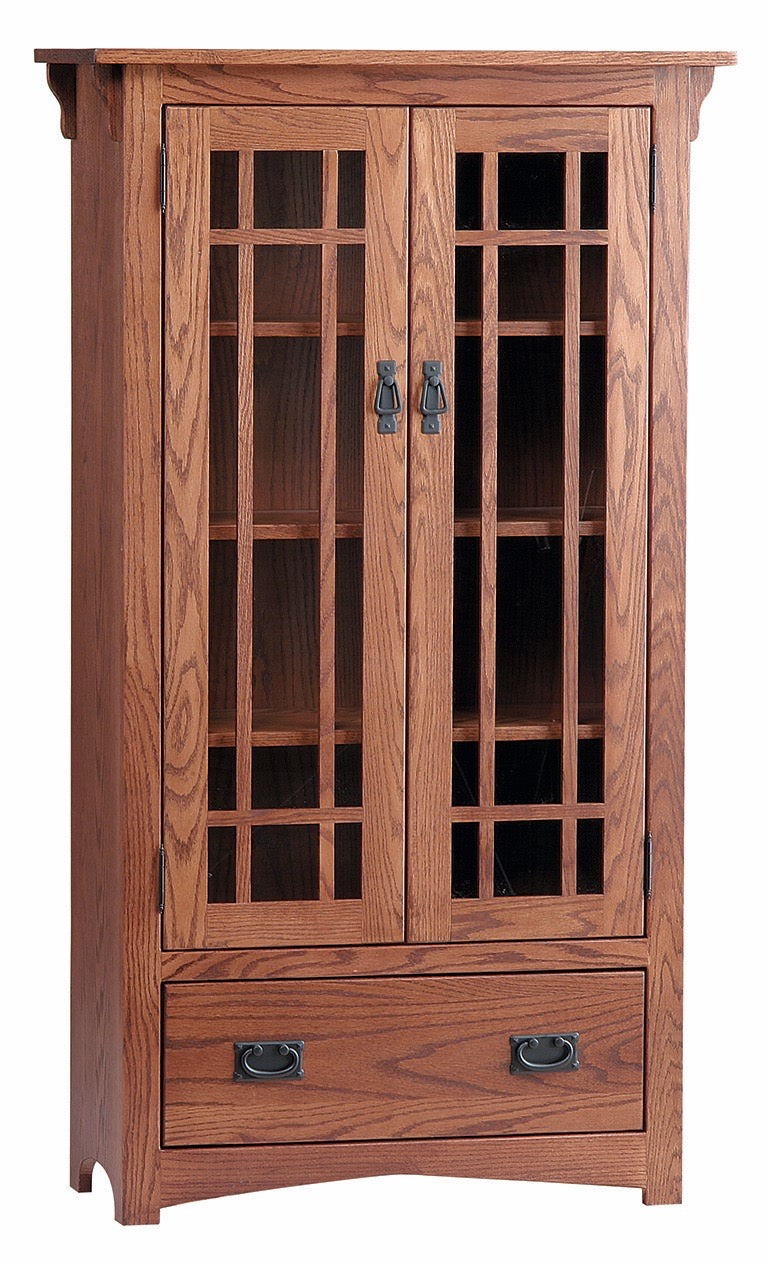 【受注生産品】ミッション 扉付き本棚引出し付