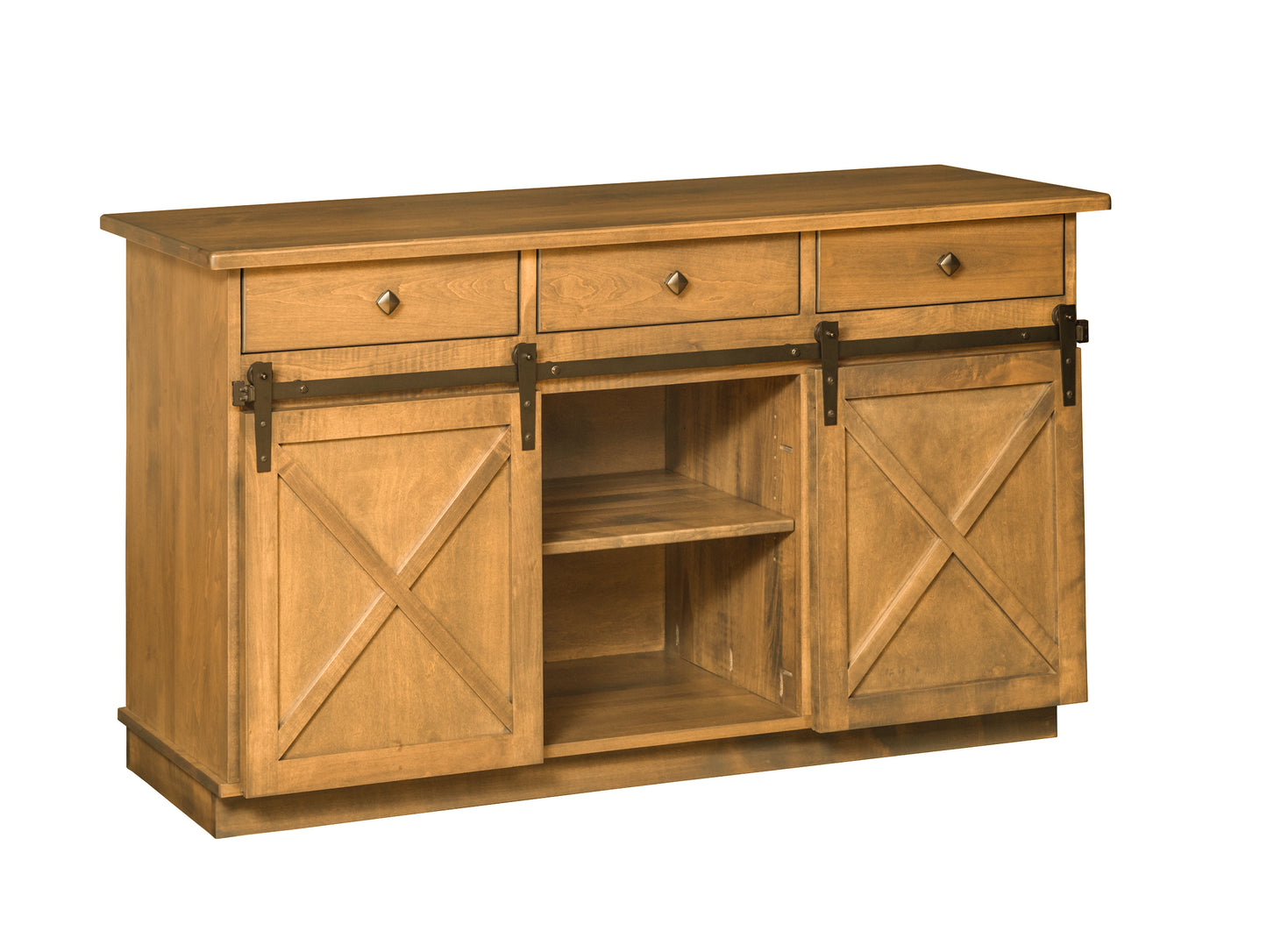 [Made to order] Crossway buffet sideboard with wooden sliding door