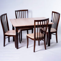 [In-store stock] Custom dining table Natural & Coffee